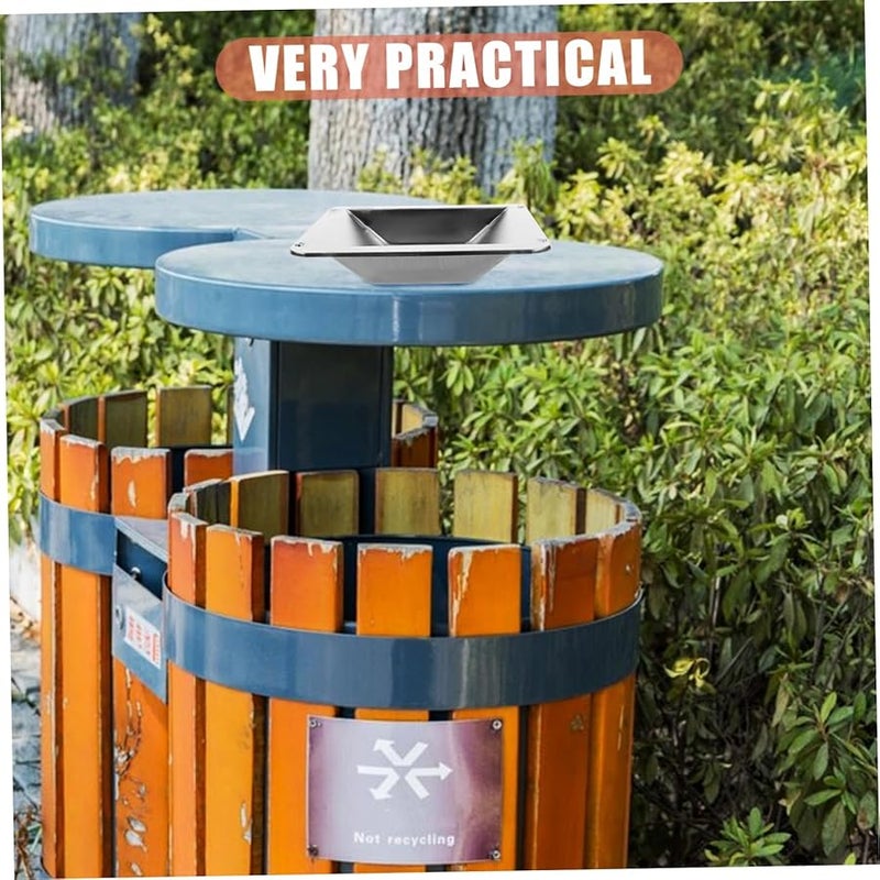 Outdoor Ash Can with Integrated Ashtray for Patio Garden Easy Disposal - Image 4